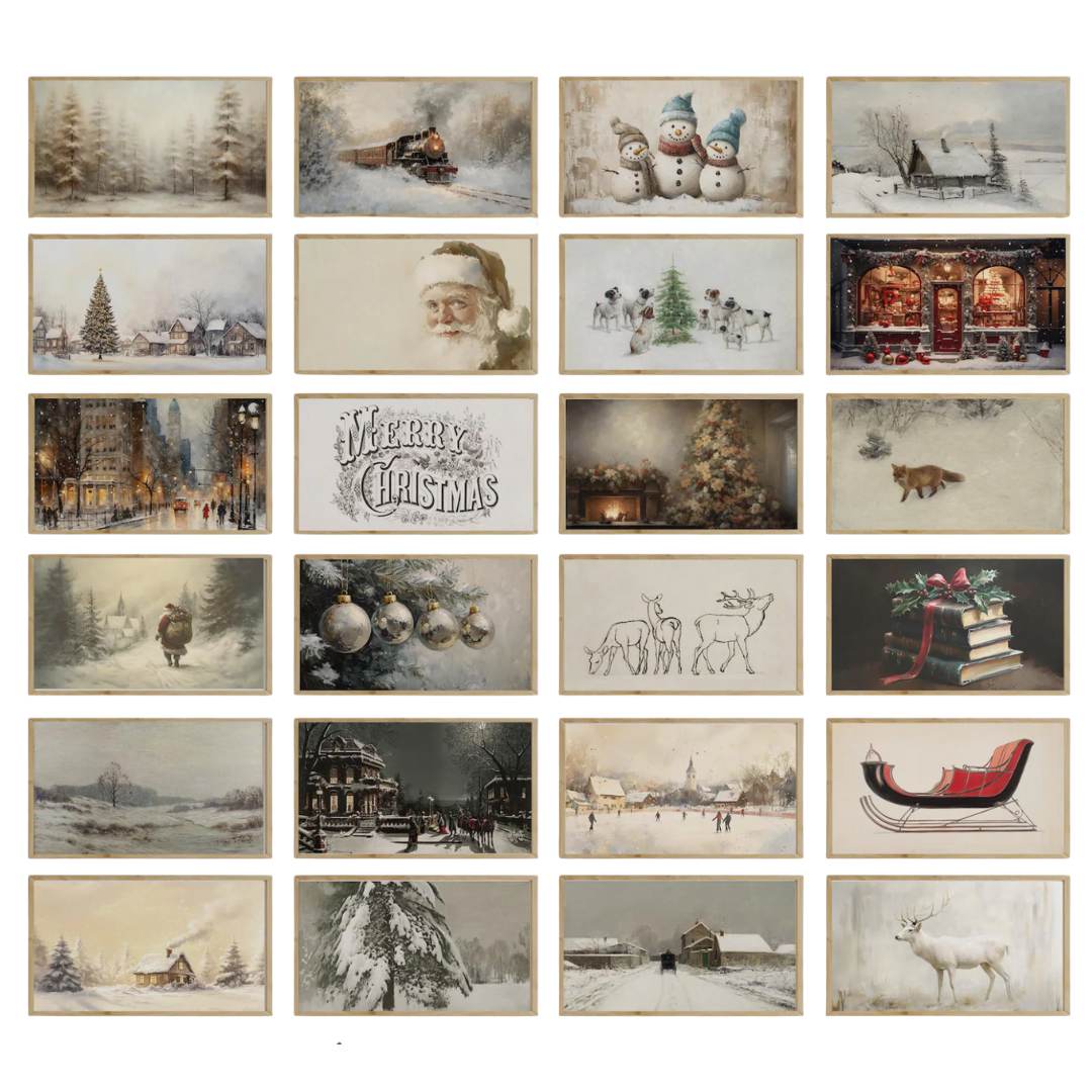 Frame TV Art Set of 1000+ Pandora Collection + Christmas Collection